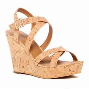 *Moving* BP Summers Cork Platform Wedge Sandal